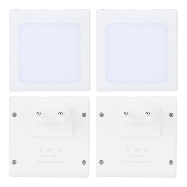 2-pack LED-nattlampa för hemmet, smart sensor, sovrumsnattlampa KLB