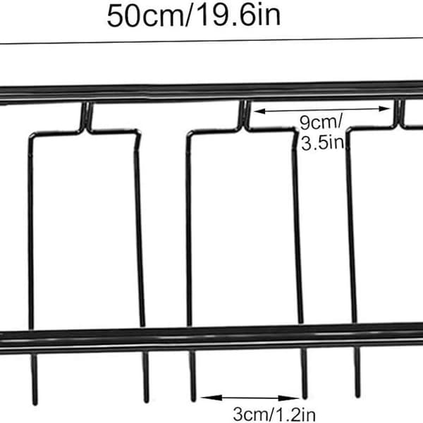 Hengende glassholder, begerholder, vinglassholder med 5 stykker