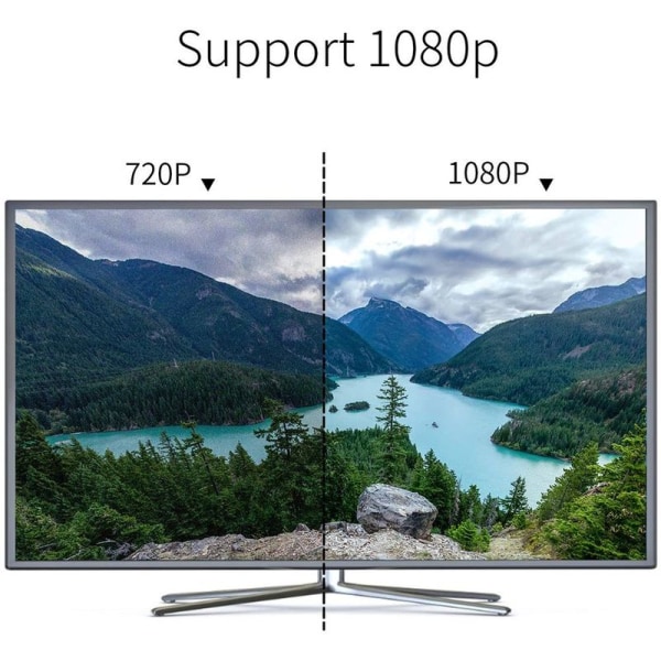 TV-antenne, DVB-T/DVB-T2 antenne indendørs, HDTV-antenne med signalforstærker,