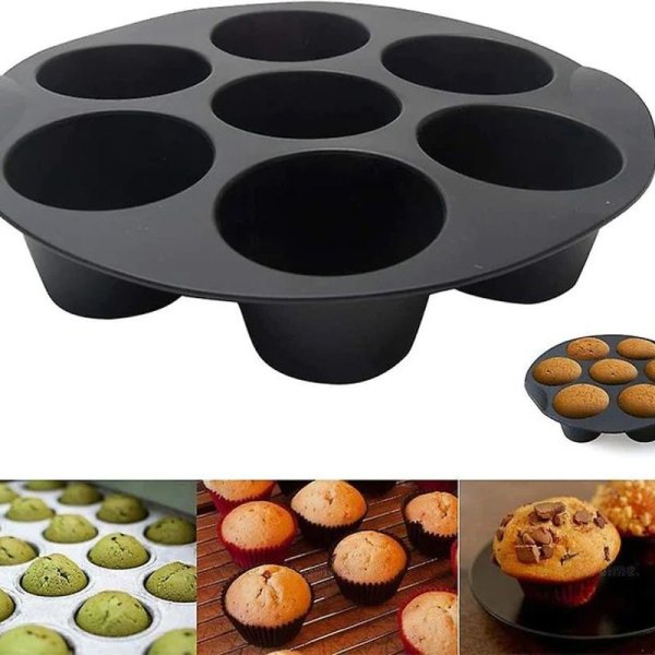 Silikon muffinsformar, non-stick bakformar