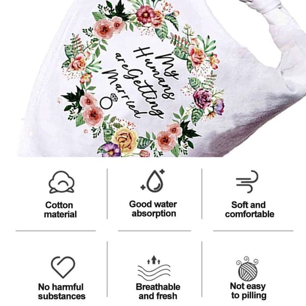 Hundbandana, bröllopsförlovningsfoton, husdjursscarf Form6