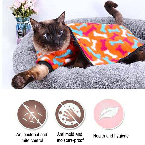 2 stk. Bløde hundetæpper til kæledyr, mellemstore, bløde, fluffy katte XL (23,62x16,92) KLB