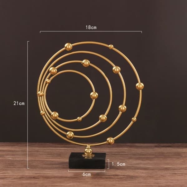BJ348 Tredimensjonal smijern geometrisk form, planet