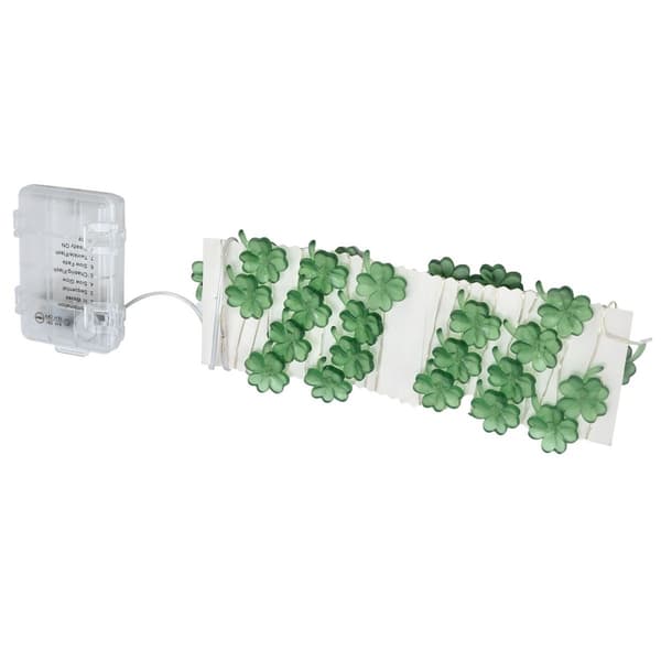 Heldige kløverformede 40 LED-lyskjeder, 3 meter dekorative lys KLB