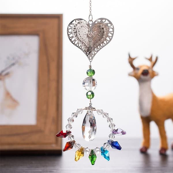 2 stk krystall vindus dagslys, hengende krystall ornamenter for