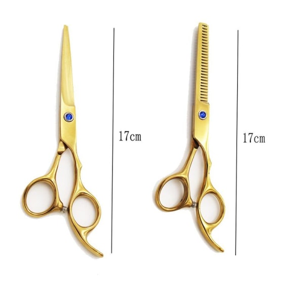 6.0 Inch Barber Hair Cutting Scissors and Thinning Scissors - Gold