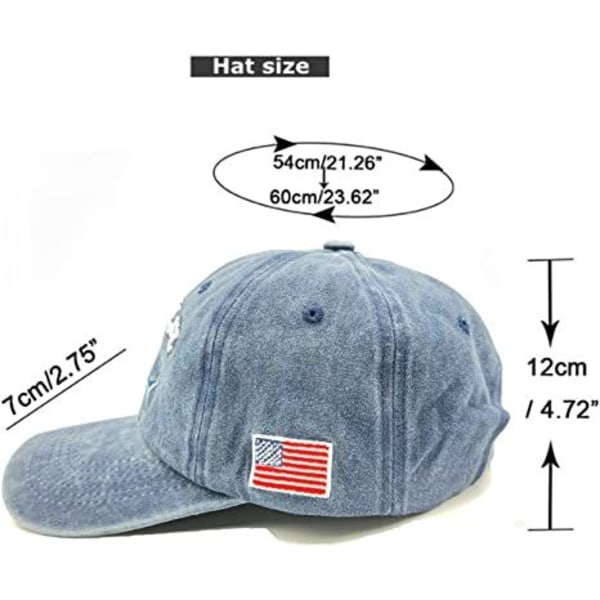 Slitt vasket hai brodert bomulls baseball caps justerbar vintage pappa lue Trucker hatter for menn kvinner barn