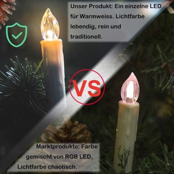 Paristokäyttöiset liekittömät LED-tikku-kynttilät pöytäkynttilät kaukosäätimellä
