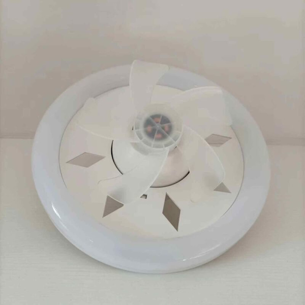 60W takvifte Takvifter med lys og fjernkontroll 3-farget LED taklampe med 3-trinns vifte KLB