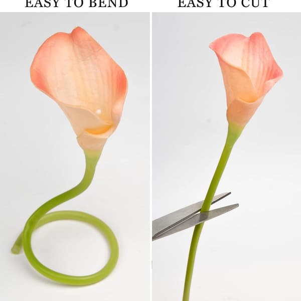 Calla Lily Kunstig Hvid Blomst Bryllupsbuket Kunstig Ægte KLB