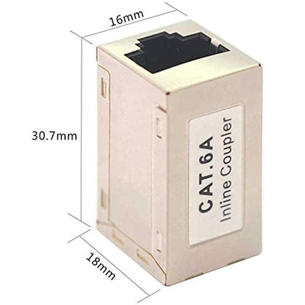 5-pack Cat6A Ethernet-adapterkopplingskabel RJ45-adapter Cat6 LAN