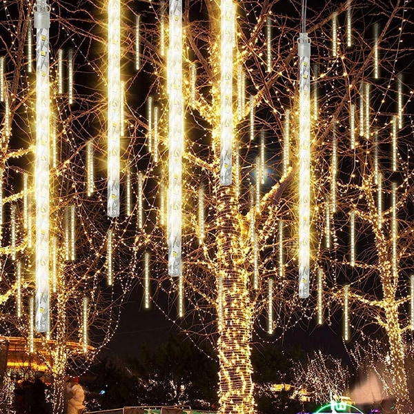 Meteor Shower Lights Rör Meteor Fairy Lights,LED Icicle Lights Vattentät lätt regn Meteor Shower för trädgård/bröllop/fest/jul