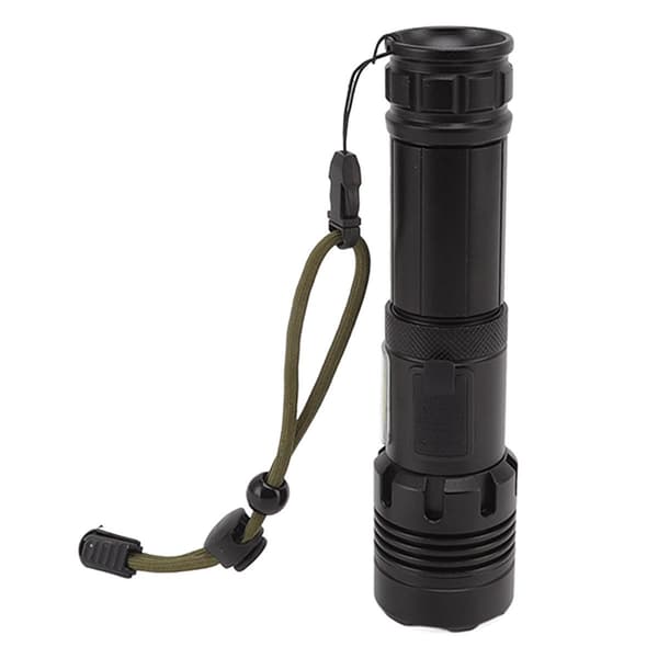 LED-taskulamppu, USB-ladattava, zoomaava tehonäyttö KLB