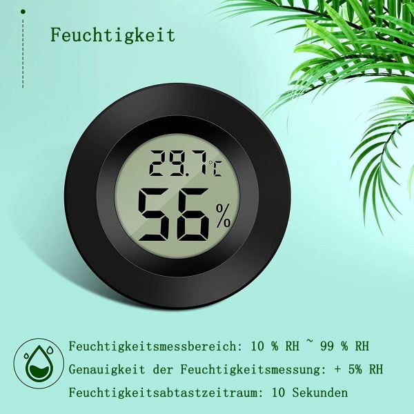 Mini Digital LCD Termometer Hygrometer Temperatur Luftfugtighed -50 70 KLB