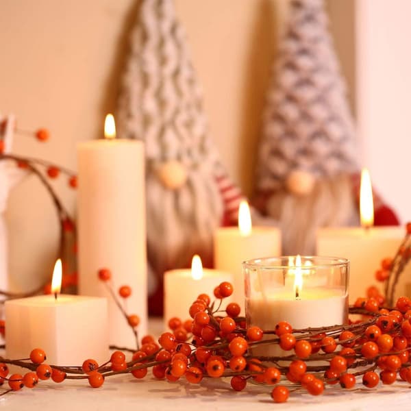 6-delt krans mini bær krans Thanksgiving krans KLB