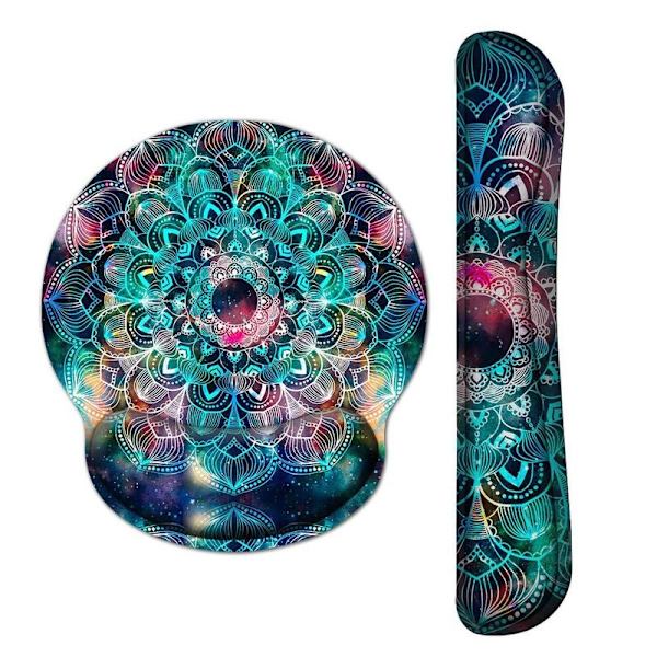 Ergonomisesti muotoiltu hiirimatto rannetuella kivunlievitykseen style1