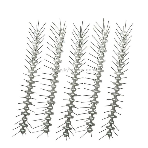 5 sett med 50 cm rustfritt stål fuglerepellent for fuglepigger SK411