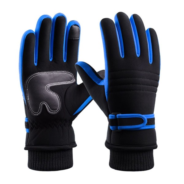 Ski gloves cold-resistant plus fleece cotton thermal gloves