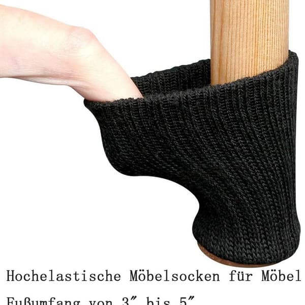 Stolsbensstrumpor Möbelstrumpor 24-pack Golvskydd Halkfria