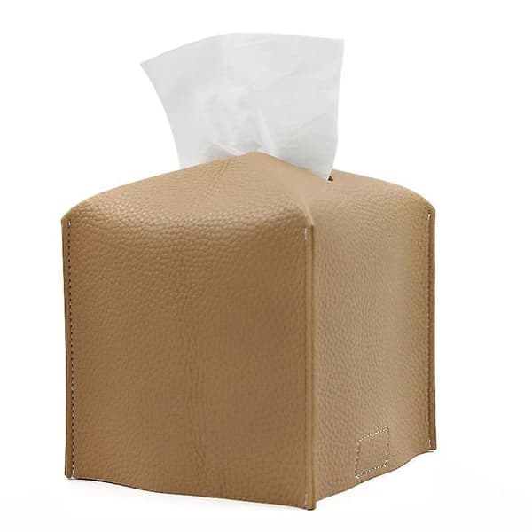 Pack Läder Näsdukslådeöverdrag, Näsdukslådehållare