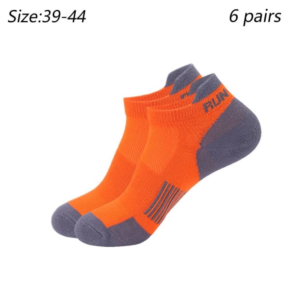 Pari puuvillaiset miesten sukat Four Seasons Flat Mesh Orange KLB