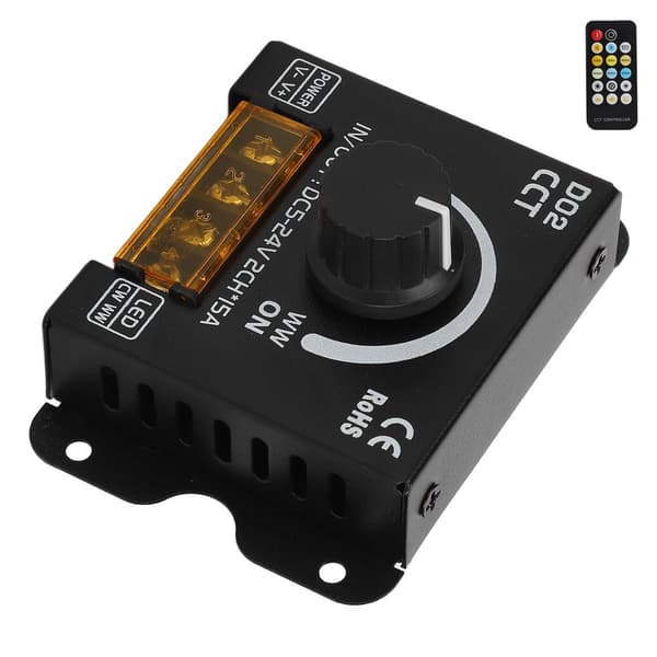LED-dimmer, 2 kanaler, 360 graders encoder, fargetemperatur KLB