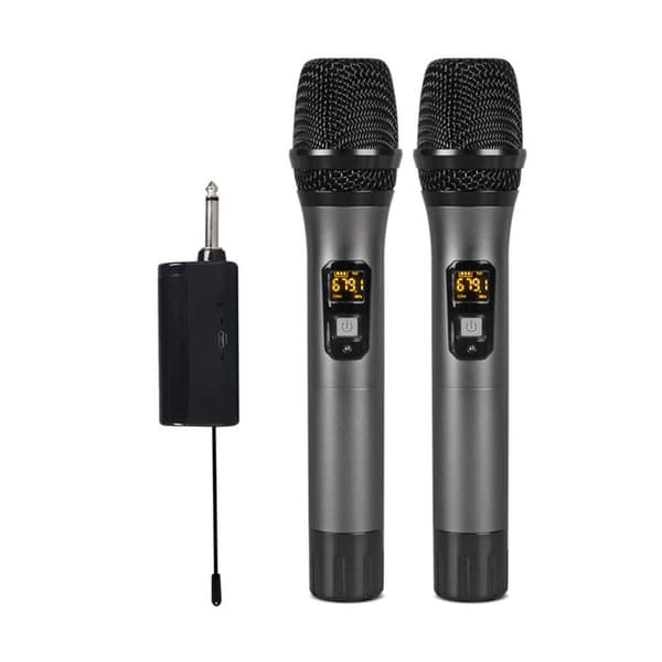 Trådløs mikrofon Dual Wireless Metal Dynamic Micro System med KLB