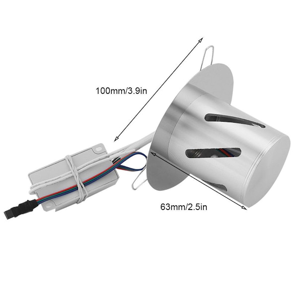 86-265V 3W LED-downlight, innfelt downlight KLB
