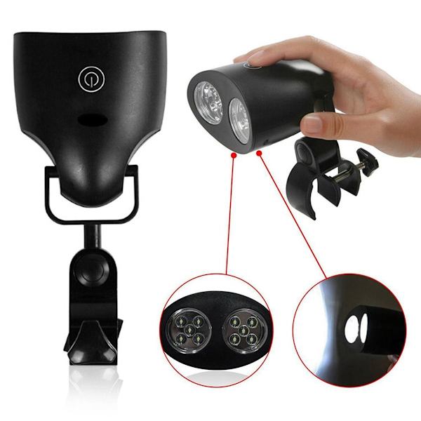 LED grilllampe, 360 graders drejelig grill lys, skrue montering KLB