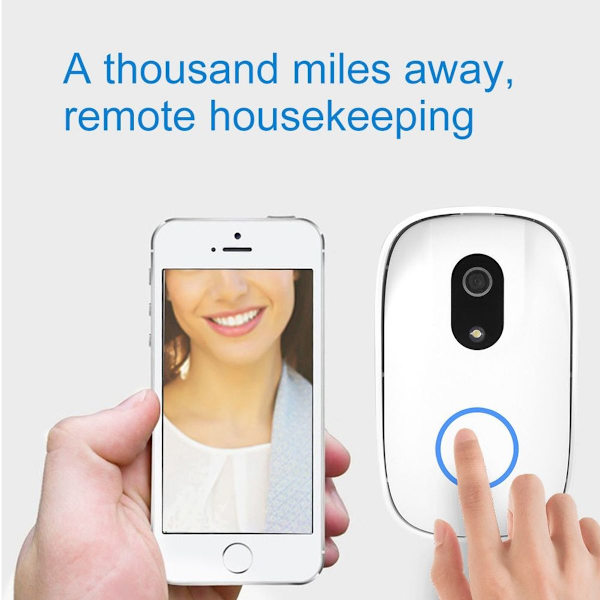 Smart RF trådlös ringklocka WiFi visuell telefon KLB