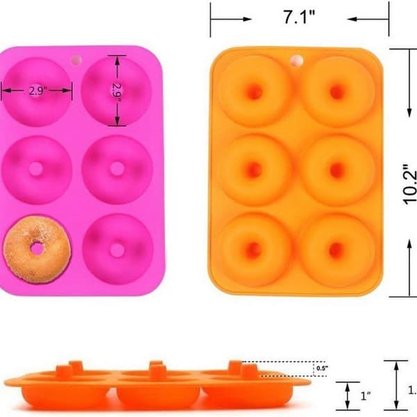 Cavity silikone donutforme sæt med 2 non-stick bageforme til producenter KLB
