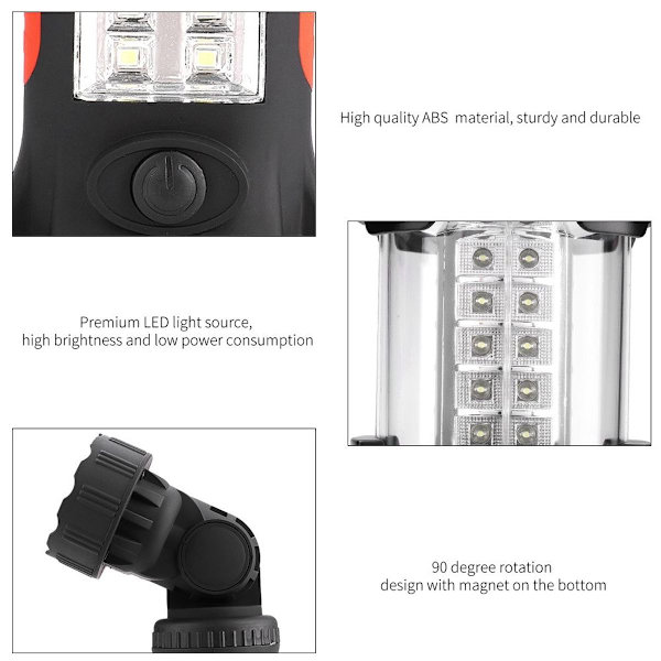 3,7V 3W LED arbejdslampe bærbar nødlys til KLB