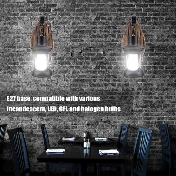 220V E27 Antik retro vegglampe KLB