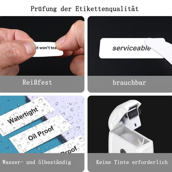 P11 Mini Bluetooth-etikettskrivare, termisk självhäftande etikettskrivare,