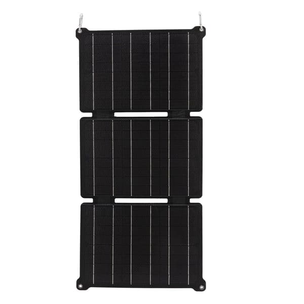 21W sammenleggbart solcellepanel IPX6 vanntett USB DC utgang KLB