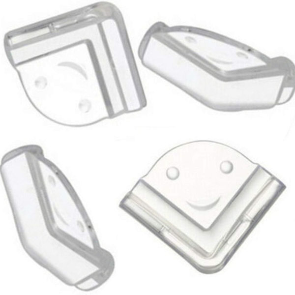 Hörn- och kantskydd barnsäkerhet, 4,5 * 1,5 * 4,5 cm, mer transparent