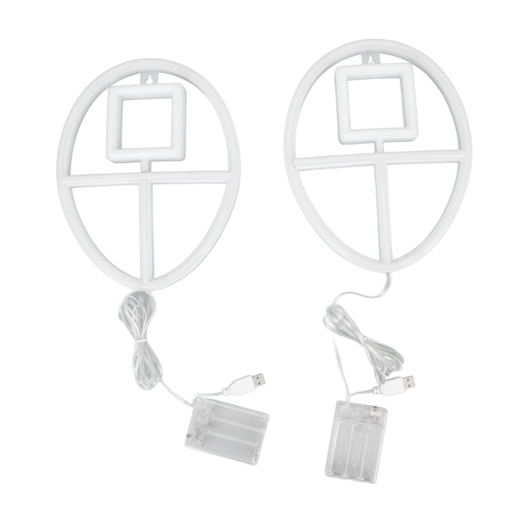 2-pack neon skyltar LED-ljuskälla IP45 vattentät dubbel strömförsörjning KLB