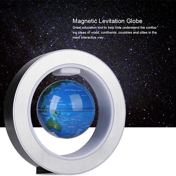 Magnetisk svävande jordglob, presentdekoration flytande flytande jordglob, KLB