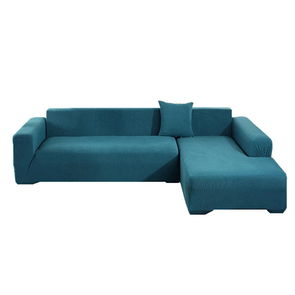1 sett sofaovertrekk tykk anti-ripe solid farge avtagbar sofa beskytter for hjemmet