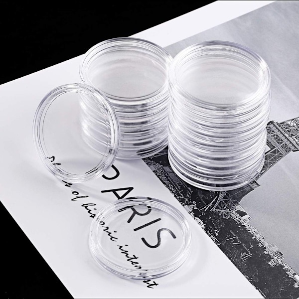 Hopearahakolikoiden säilytysastia 40 mm, 60 kpl pakkaus