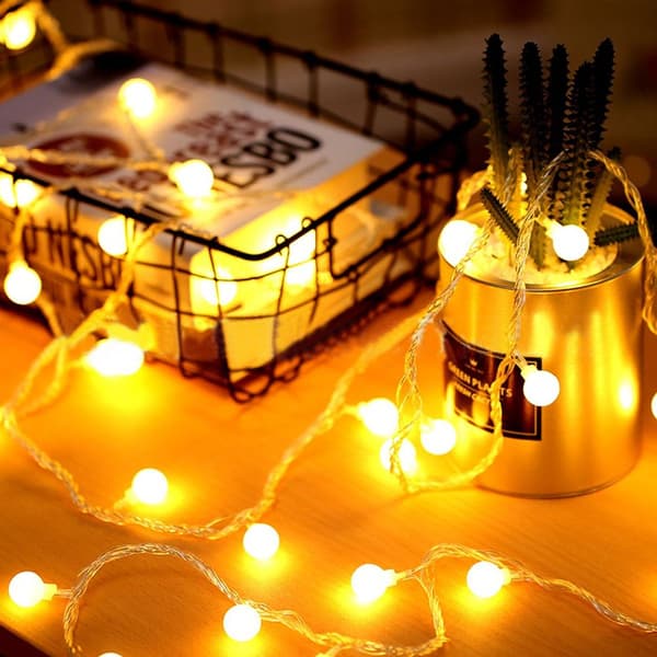 10m/32.8ft 80LED LED-lyskæde runde kugle USB-lampeindretning til KLB