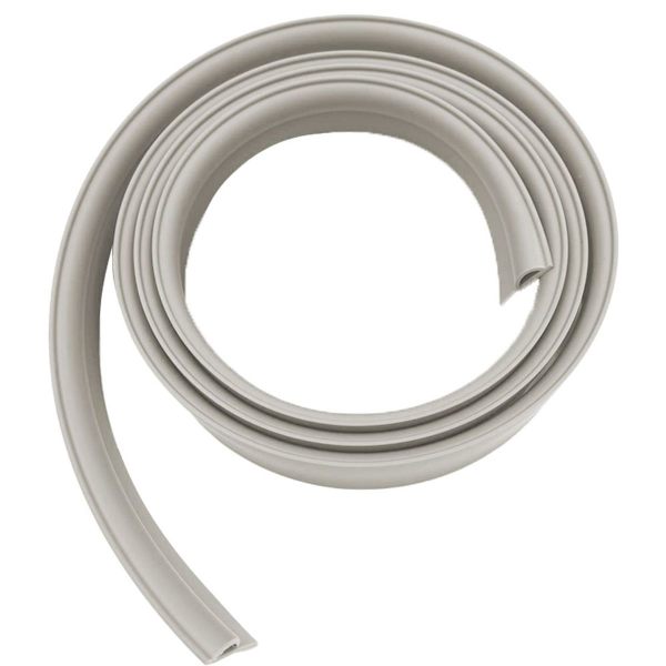 2 meter kantlist PVC mattkantlist gummimatta beige