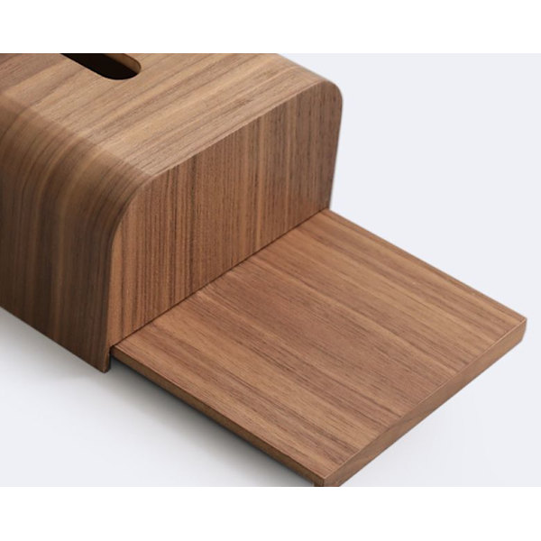 Valnöt retro vardagsrum kontor hotell förvaringslåda papperslåda trä näsdukslåda 22*14*8.5cm