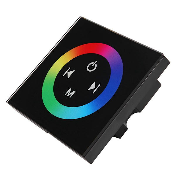 Väggmonterad färgglad RGB LED touch panel controller dimmer KLB