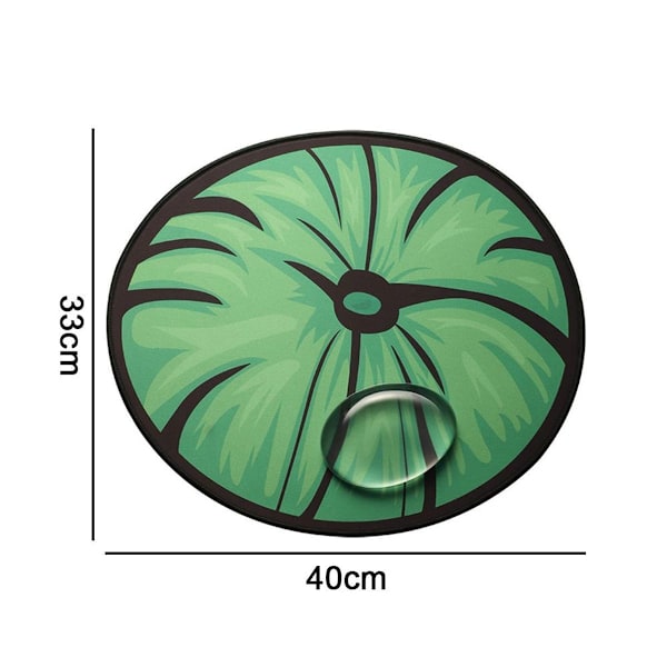 Ergonomisk lotusbladsmusmatta med transparent handledsstöd,