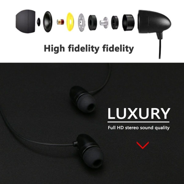 Bluetooth-hovedtelefoner, trådløse Bluetooth 4.0 krave sort