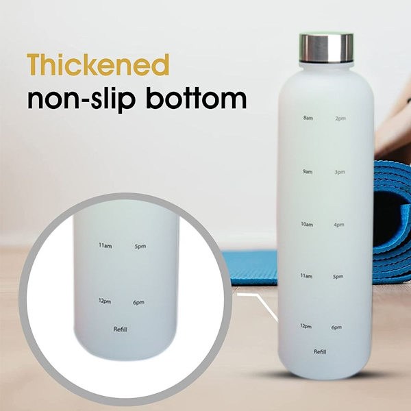 1000 ml genanvendelig Tritan vandflaske, hvid KLB