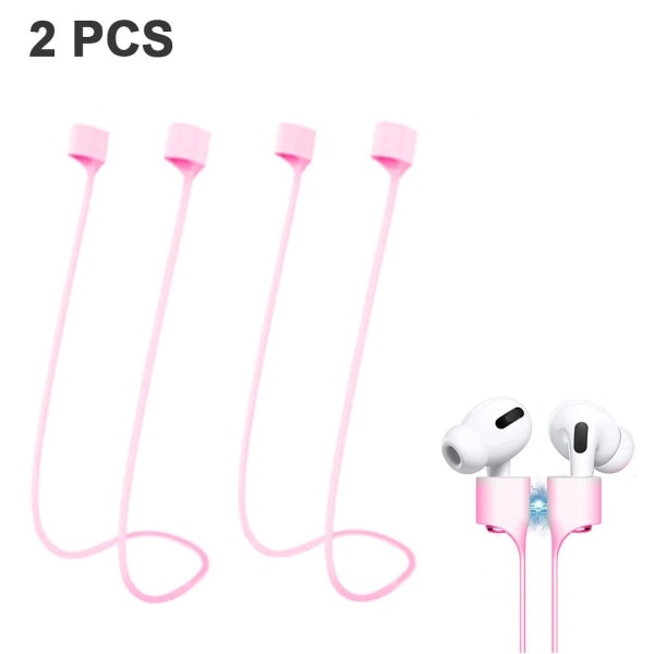 2 paria Airpods-hihnaa, jotka sopivat AirPodseihin, vaaleanpunainen hihna