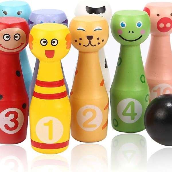 Jacootoys Keilailusetti Keilapeli 10 Keila ja 2 Palloa Interaktiivinen Peli KLB