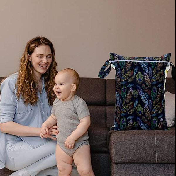 Vaskbare våde og tørre poser til babystofbleer Style3 KLB